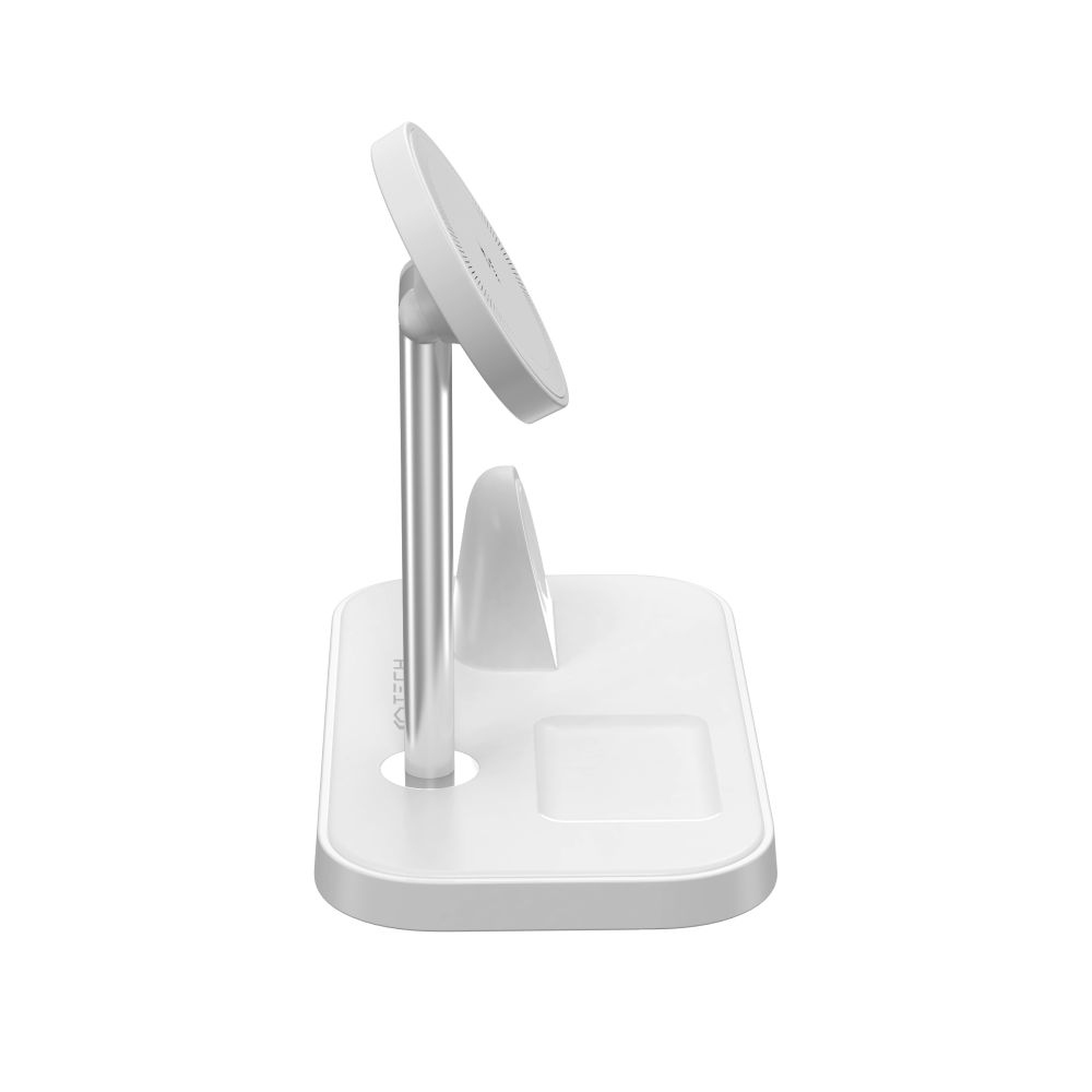 Tech-Protect QI15W-A22 nabíjací stojan 3v1 s MagSafe - biely