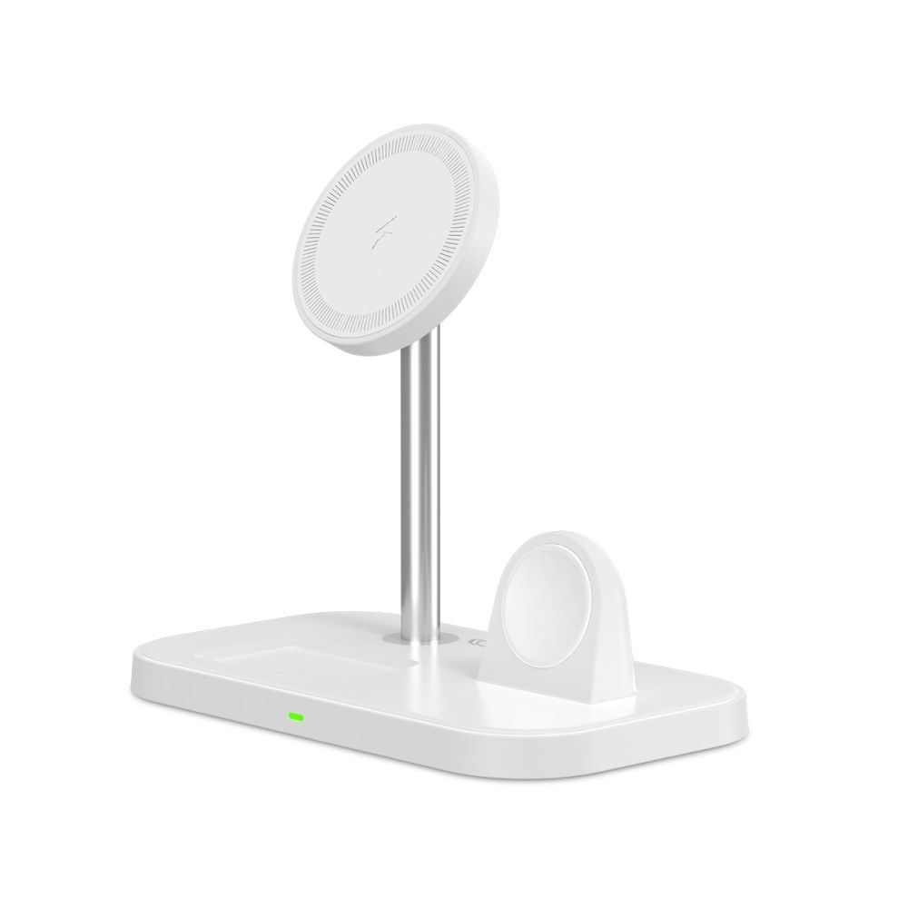 Tech-Protect QI15W-A22 nabíjací stojan 3v1 s MagSafe - biely