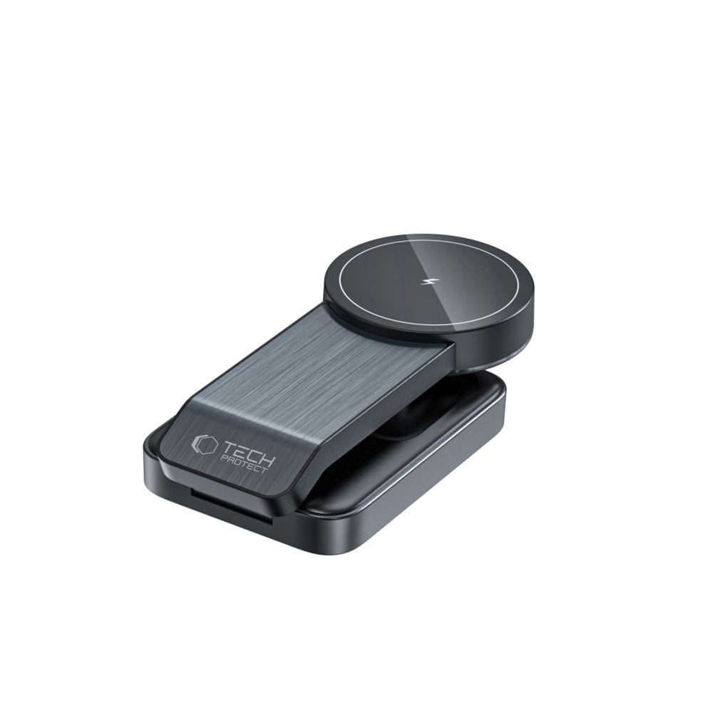 Tech-Protect QI15W-A28 cestovný nabíjací stojan 3v1 s MagSafe - čierny