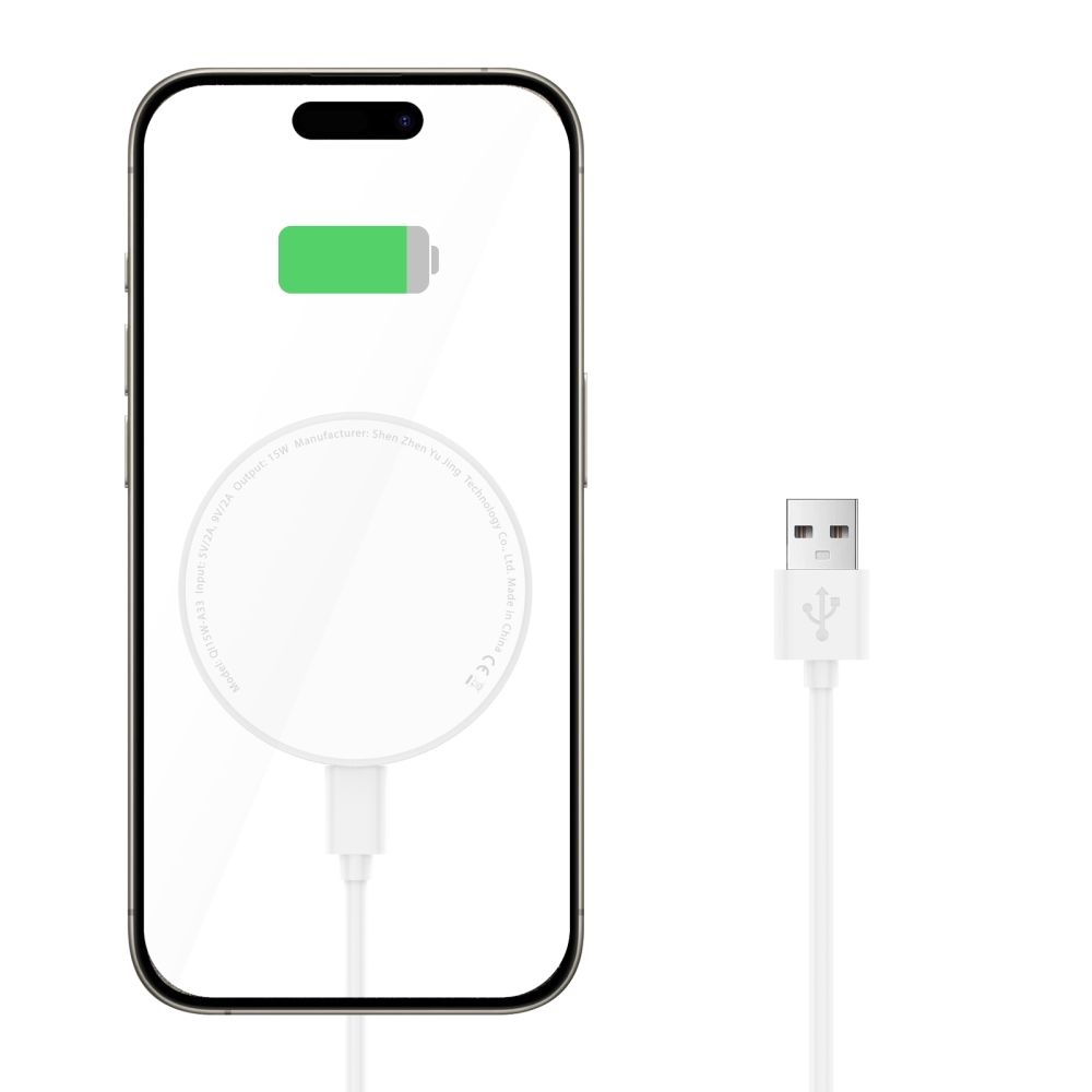 Tech-Protect QI15W-A33 bezdrôtová MagSafe nabíjačka so stojanom - biela