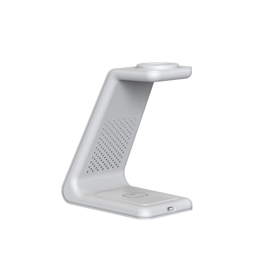 Tech-Protect QI15W-A36 nabíjací stojan 3v1 pre Apple iPhone, Watch a AirPods - biely