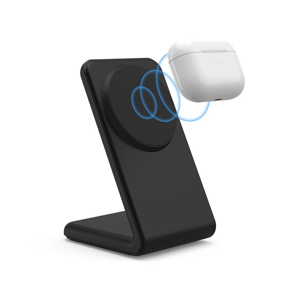 Tech-Protect QI15W-A38 magnetický MagSafe nabíjací stojanček - čierny