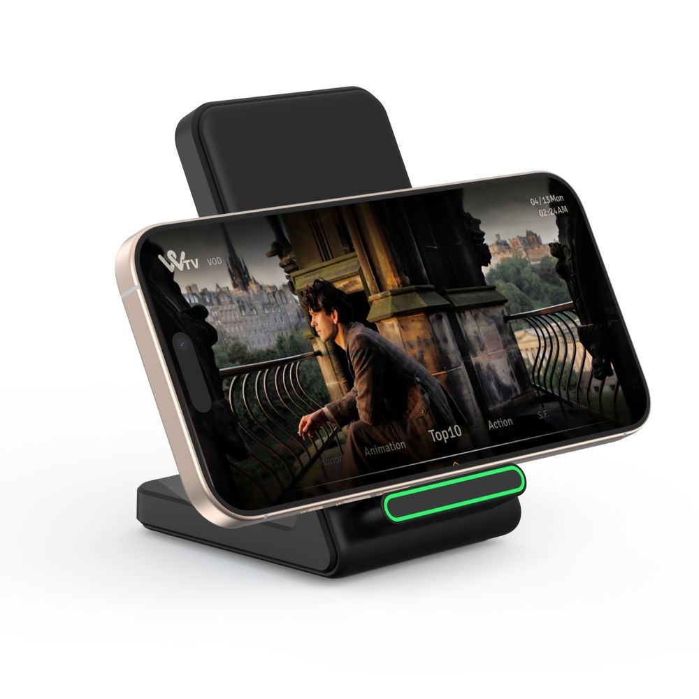 Tech-Protect QI15W-A40 bezdrôtový nabíjací stojan - čierny