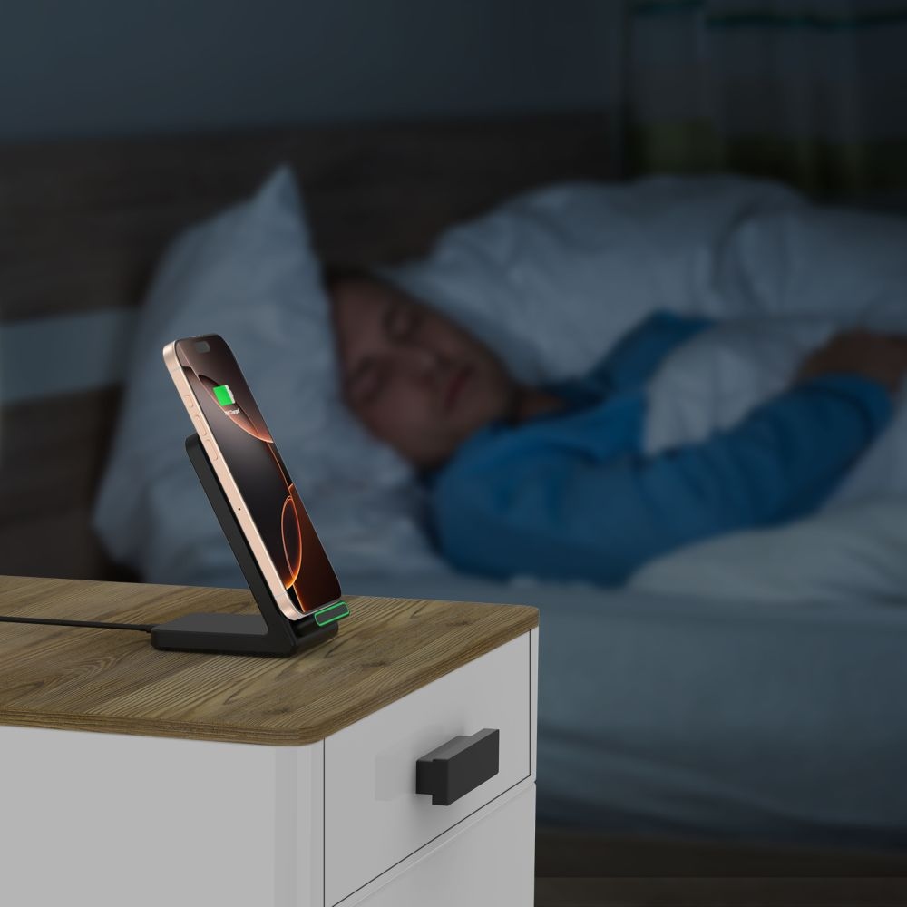 Tech-Protect QI15W-A40 bezdrôtový nabíjací stojan - čierny