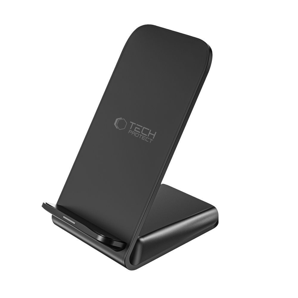 Tech-Protect S2 15W bezdrôtový nabíjací stojan - čierny