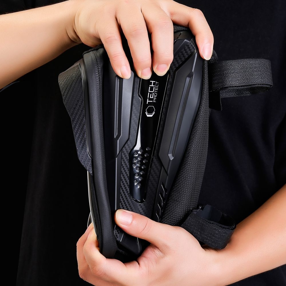 Tech-Protect SAKWA V2 L taška s držiakom mobilu na bicykel - čierna