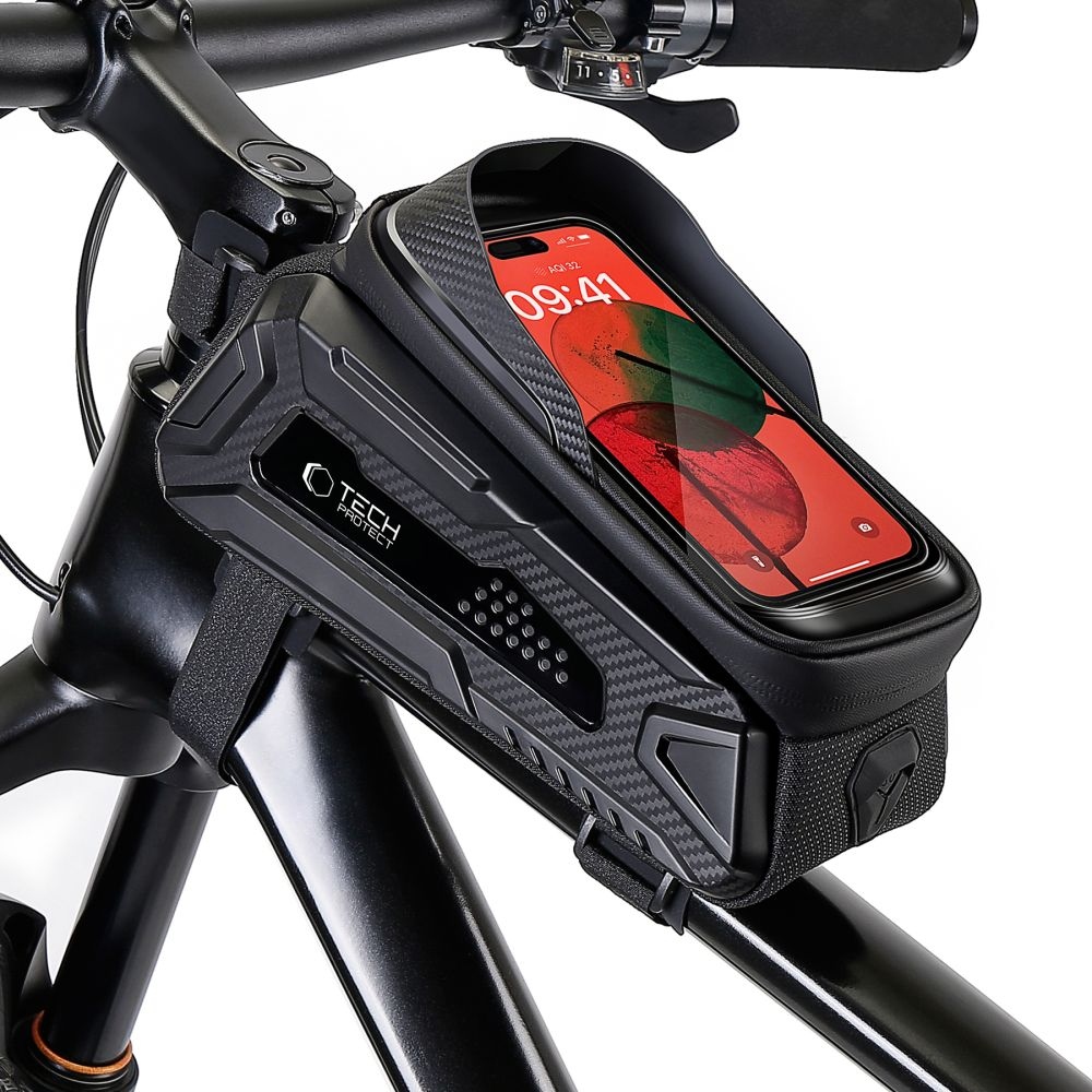 Tech-Protect SAKWA V2 L taška s držiakom mobilu na bicykel - čierna