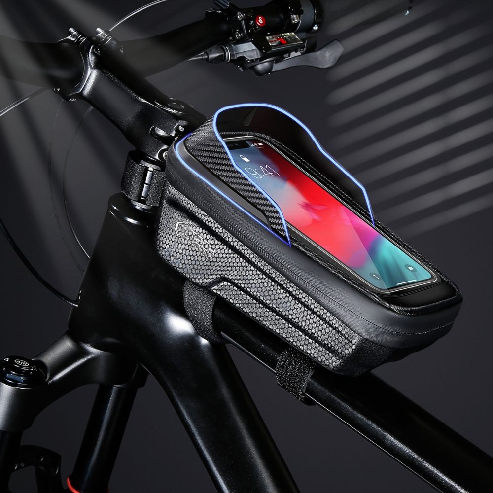 Tech-Protect SAKWA V2 M taška s držiakom mobilu na bicykel - čierna