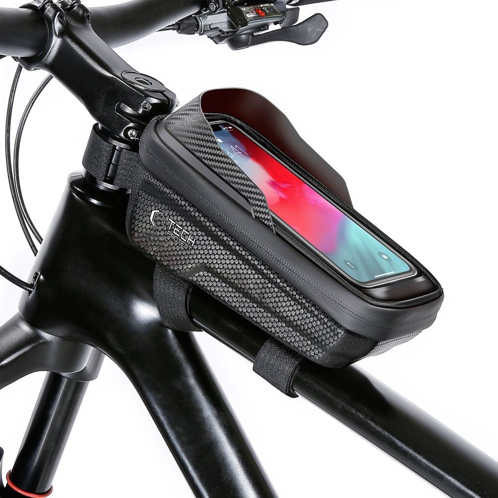 Tech-Protect SAKWA V2 M taška s držiakom mobilu na bicykel - čierna