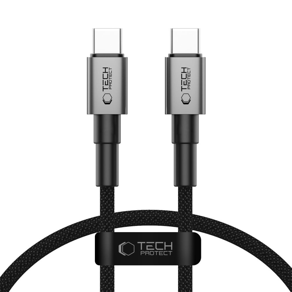 Tech-Protect UltraBoost kábel DNA USB-C/USB-C PD100W/5A 0,5m - šedý