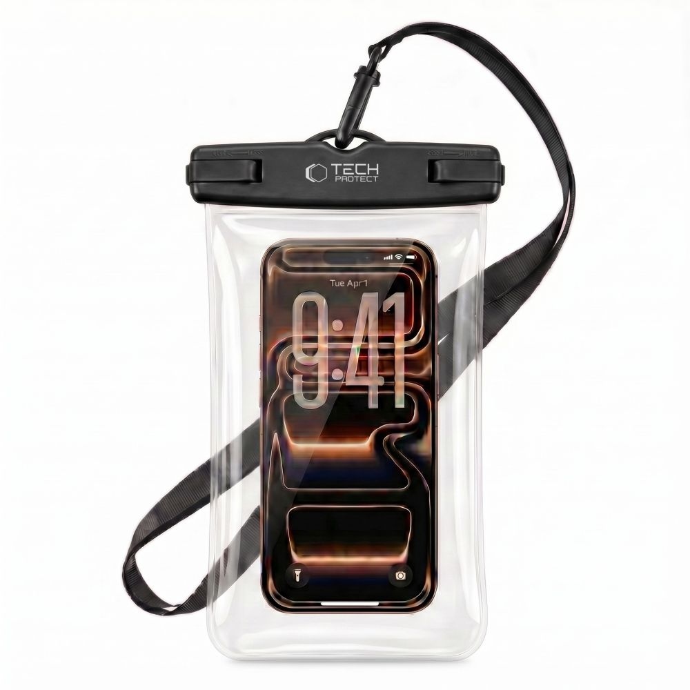 Tech-Protect UWC7 univerzálne vodotesné puzdro 6,9 palcov - čierne