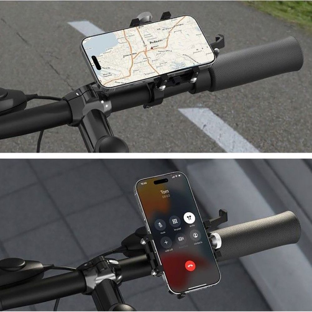 Tech-Protect V1 univerzálny kovový držiak na bicykel - čierny