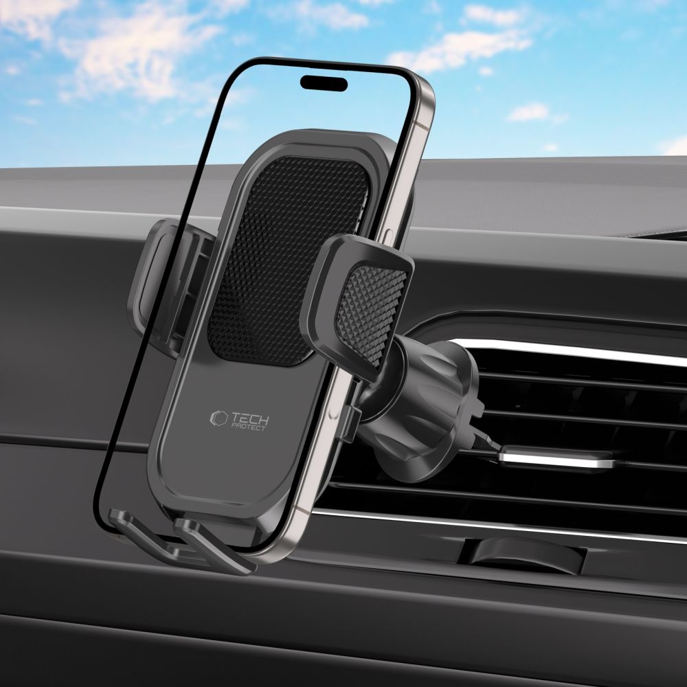 Tech-Protect V8 univerzálny držiak do auta do CD prehrávača a ventilácie - čierny