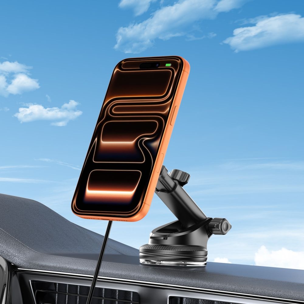 Tech-Protect V9 ArcticBoost MagSafe držiak do auta s bezdrôtovým nabíjaním Qi2.2 25W - čierny