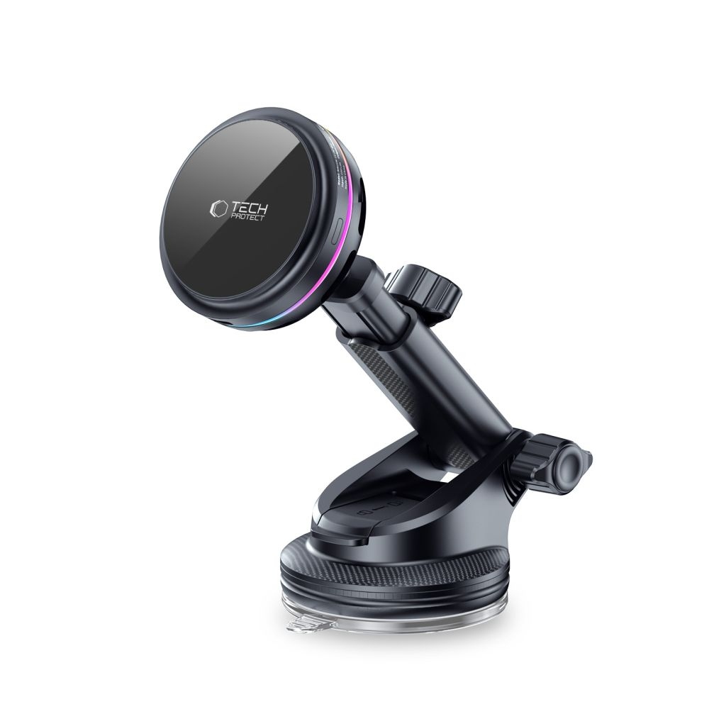Tech-Protect V9 ArcticBoost MagSafe držiak do auta s bezdrôtovým nabíjaním Qi2.2 25W - čierny