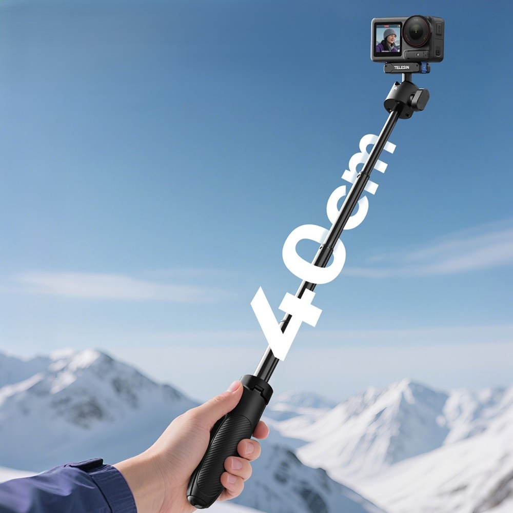 TELESIN teleskopická selfie tyč so statívom pre DJI Osmo 360, Action 5 Pro, 4 a 3
