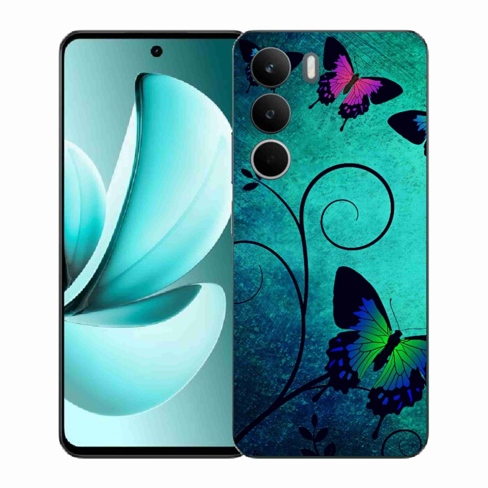 Gélový kryt mmCase na Realme C71 - farební motýle