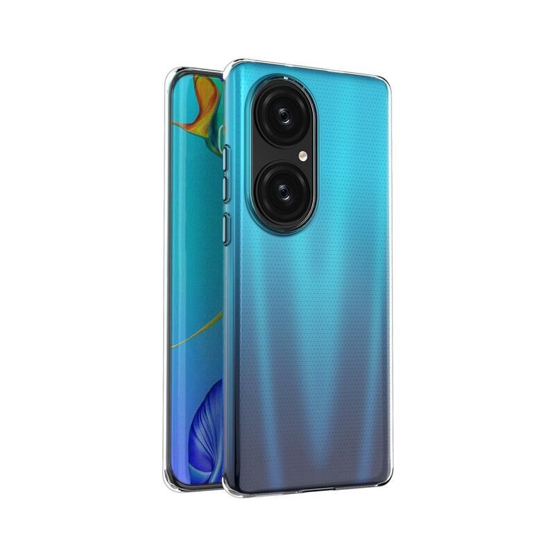 Tenký priehľadný gélový obal na mobil Huawei P50 Pro - priehľadný