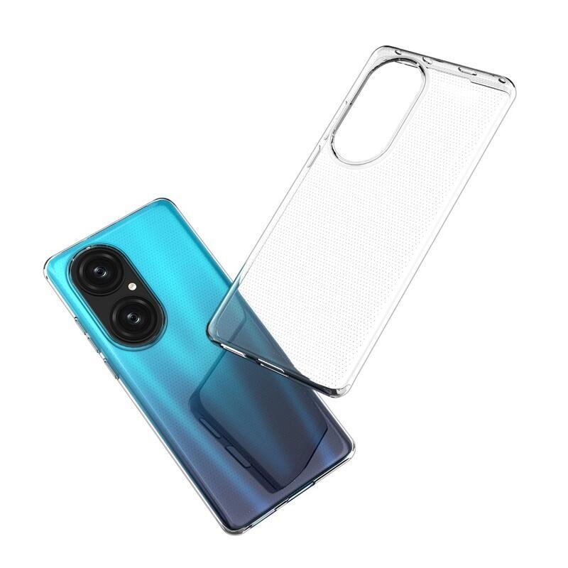 Tenký priehľadný gélový obal na mobil Huawei P50 Pro - priehľadný