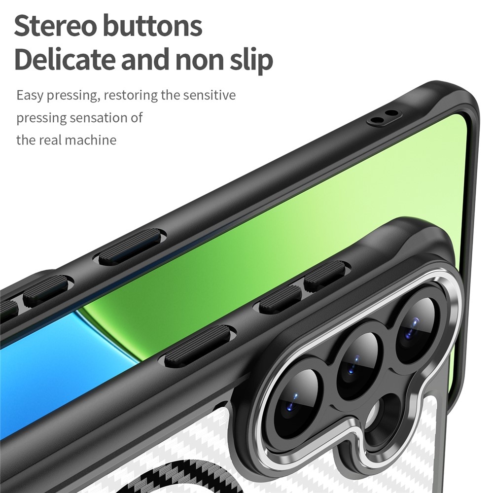 Textúra odolný kryt s podporou MagSafe na Samsung Galaxy S26+ - čierny