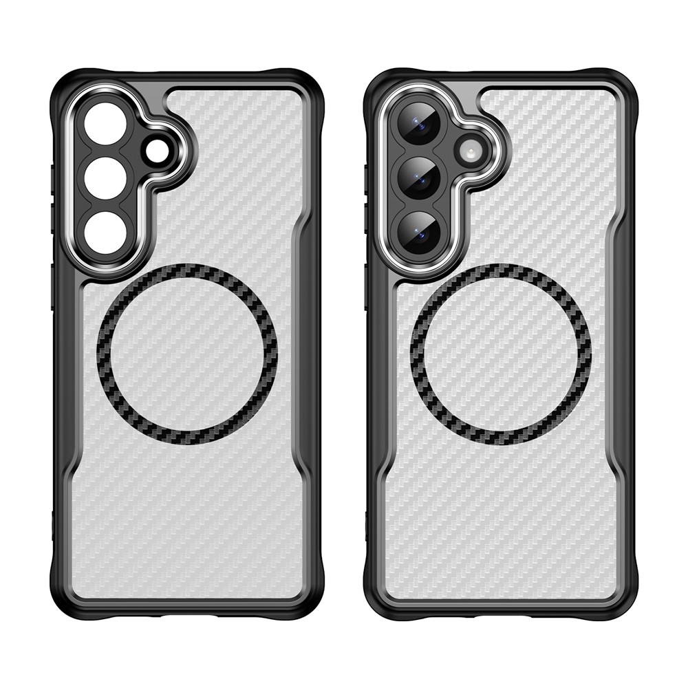 Textúra odolný kryt s podporou MagSafe na Samsung Galaxy S26+ - čierny