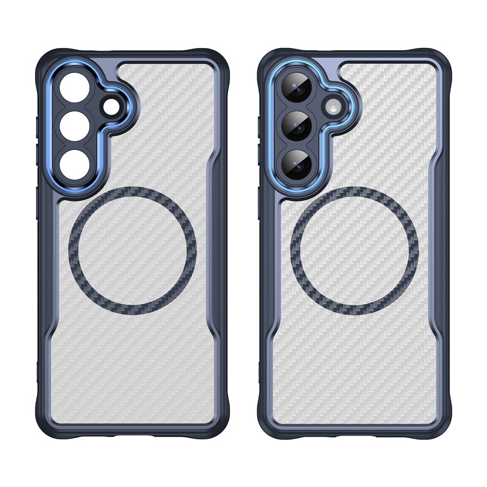 Texture odolný kryt s podporou MagSafe na Samsung Galaxy S26+ - modrý