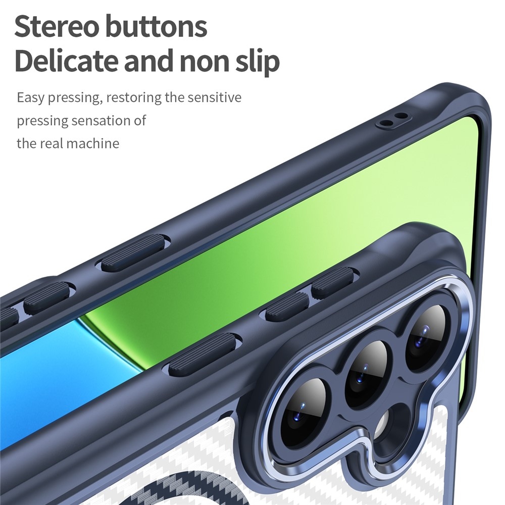 Texture odolný kryt s podporou MagSafe na Samsung Galaxy S26+ - modrý