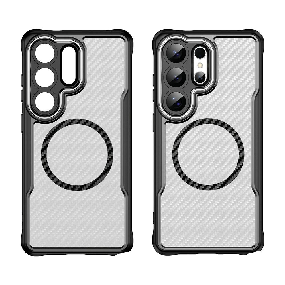 Textúra odolný kryt s podporou MagSafe na Samsung Galaxy S26 Ultra - čierny