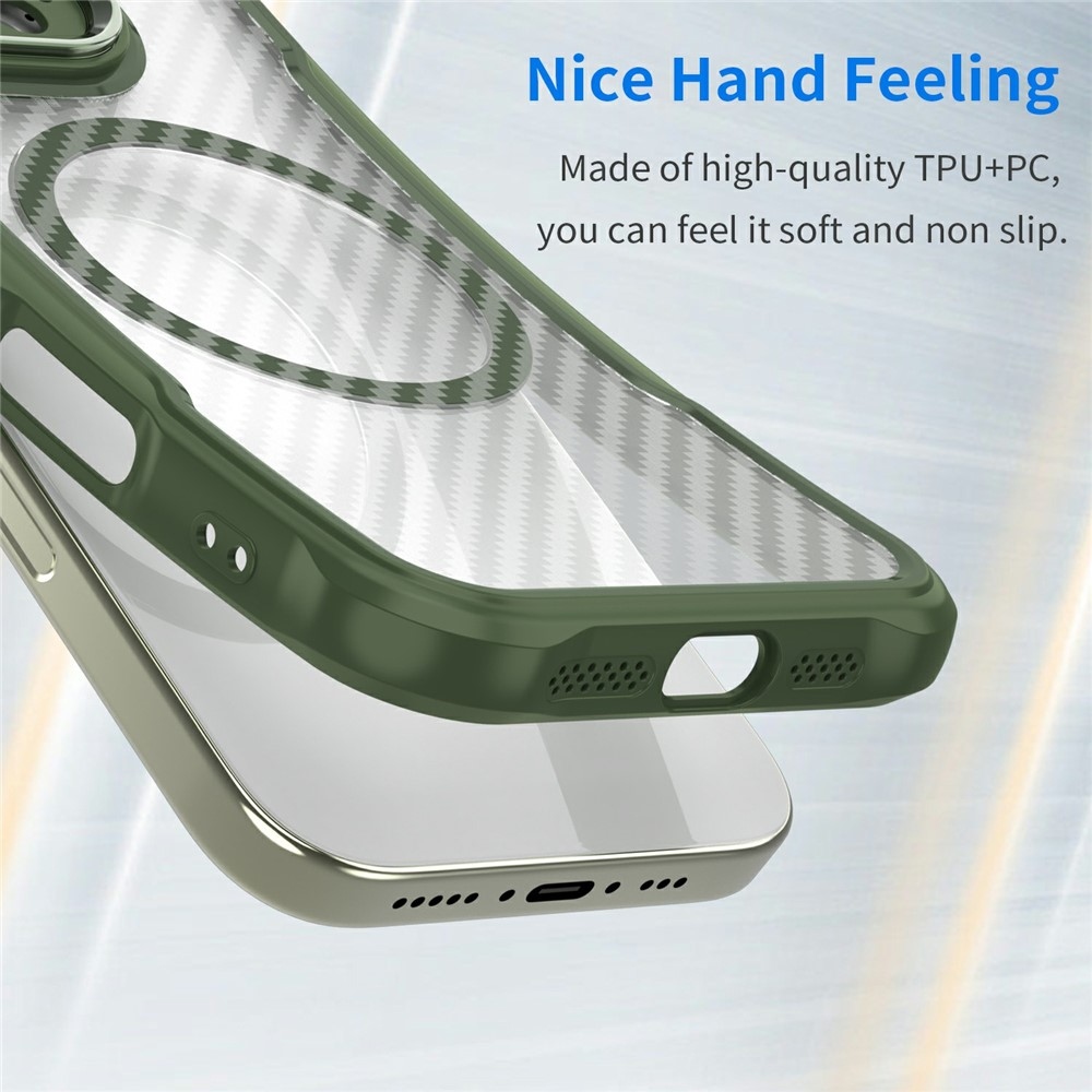 Textúra odolný kryt s podporou MagSafe na Samsung Galaxy S26 Ultra - zelený