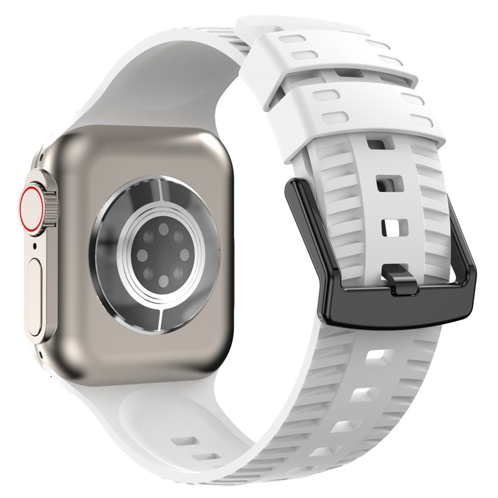 Texture silikónový remienok na Apple Watch Ultra 4/3/2/1 49mm/12/11/10 46mm - biely