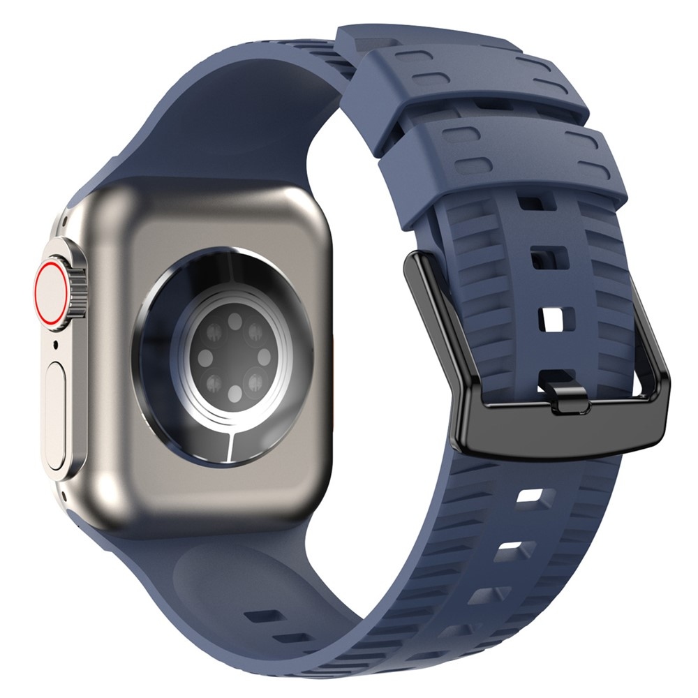 Texture silikónový remienok na Apple Watch Ultra 4/3/2/1 49mm/12/11/10 46mm - modrý