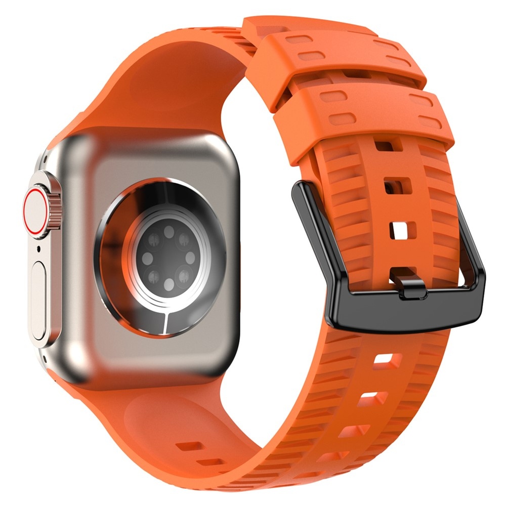 Texture silikónový remienok na Apple Watch Ultra 4/3/2/1 49mm/12/11/10 46mm - oranžový