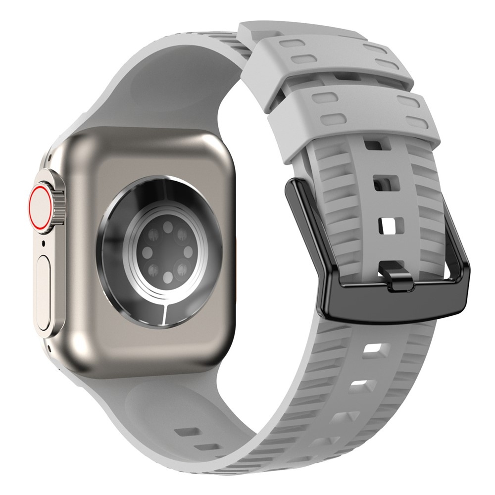 Texture silikónový remienok na Apple Watch Ultra 4/3/2/1 49mm/12/11/10 46mm - šedý