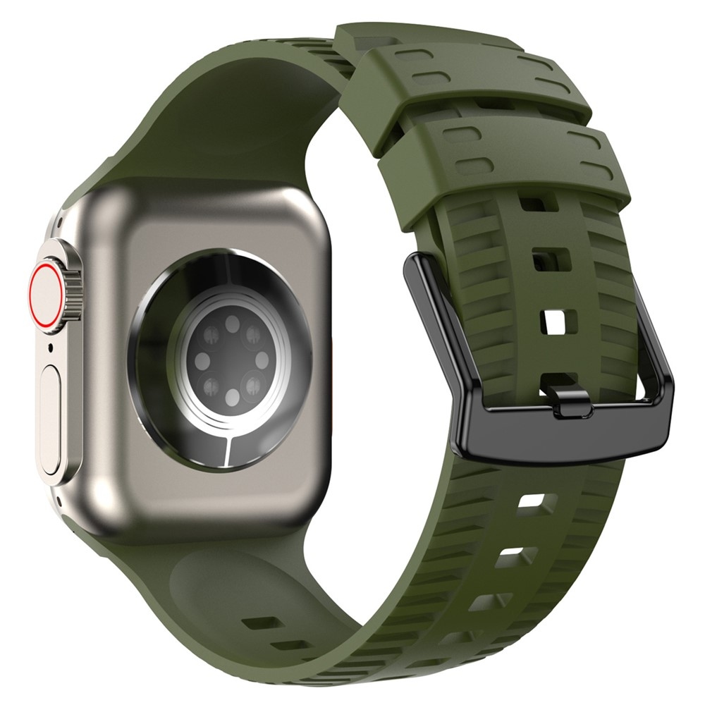 Texture silikónový remienok na Apple Watch Ultra 4/3/2/1 49mm/12/11/10 46mm - zelený