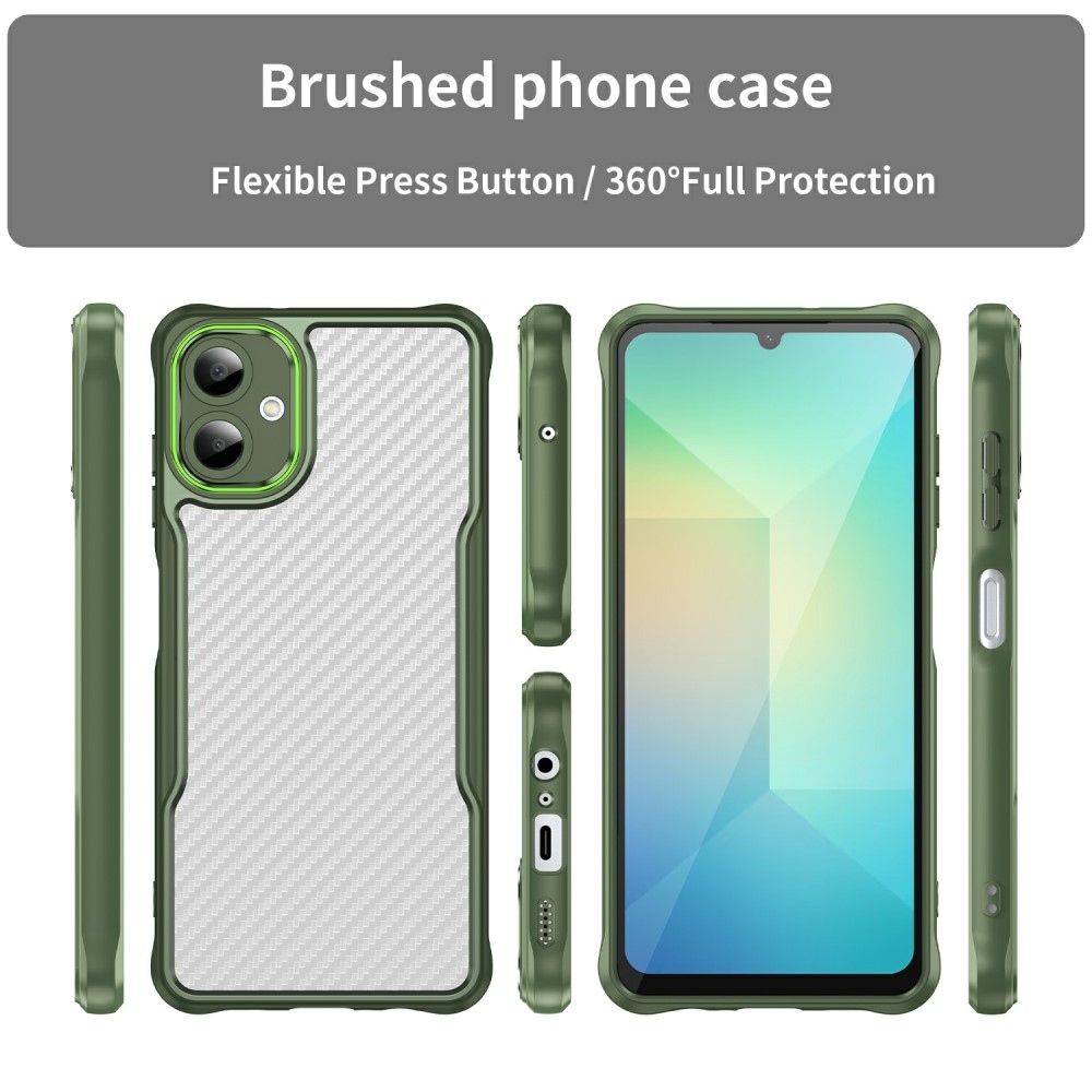 Textures odolný kryt pre Samsung Galaxy A06 4G - zelený