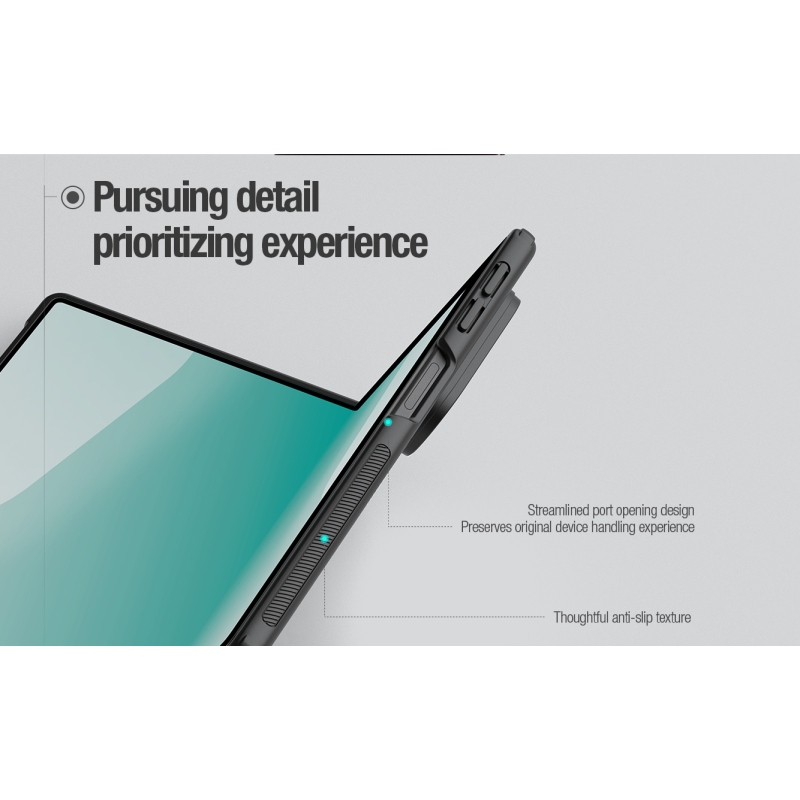 Nillkin Super Frosted FOLD Magnetic zadný kryt pre Samsung Galaxy Z Fold 8, priehľadný čierny