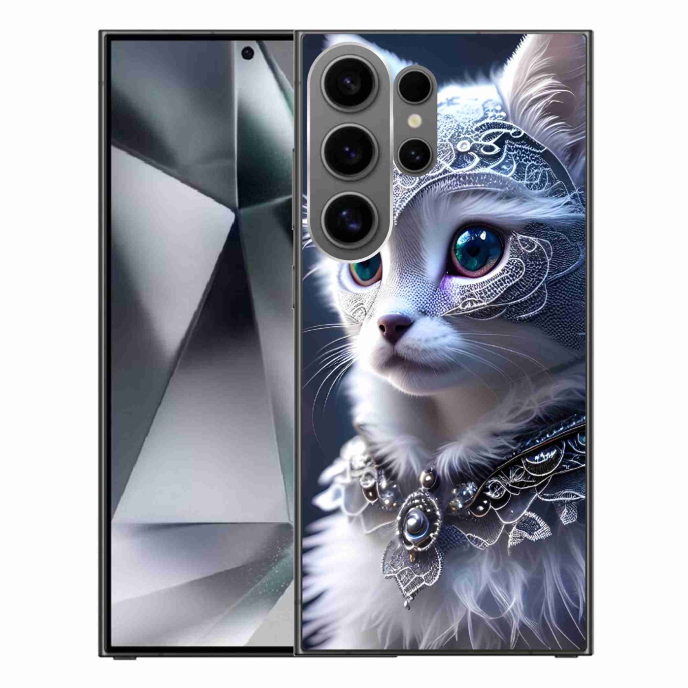 Gélový kryt mmCase na Samsung Galaxy S24 Ultra - biela mačka