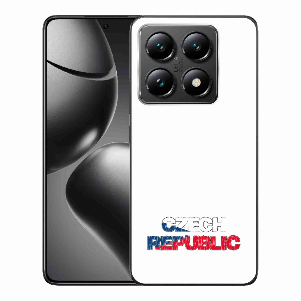 Gélový kryt mmCase na Xiaomi 14T - Czech Republic biele pozadie