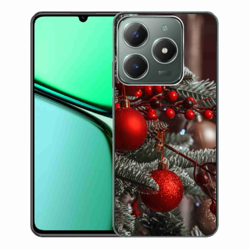 Gélový kryt mmCase na Realme C61 - vianočné ozdoby 2