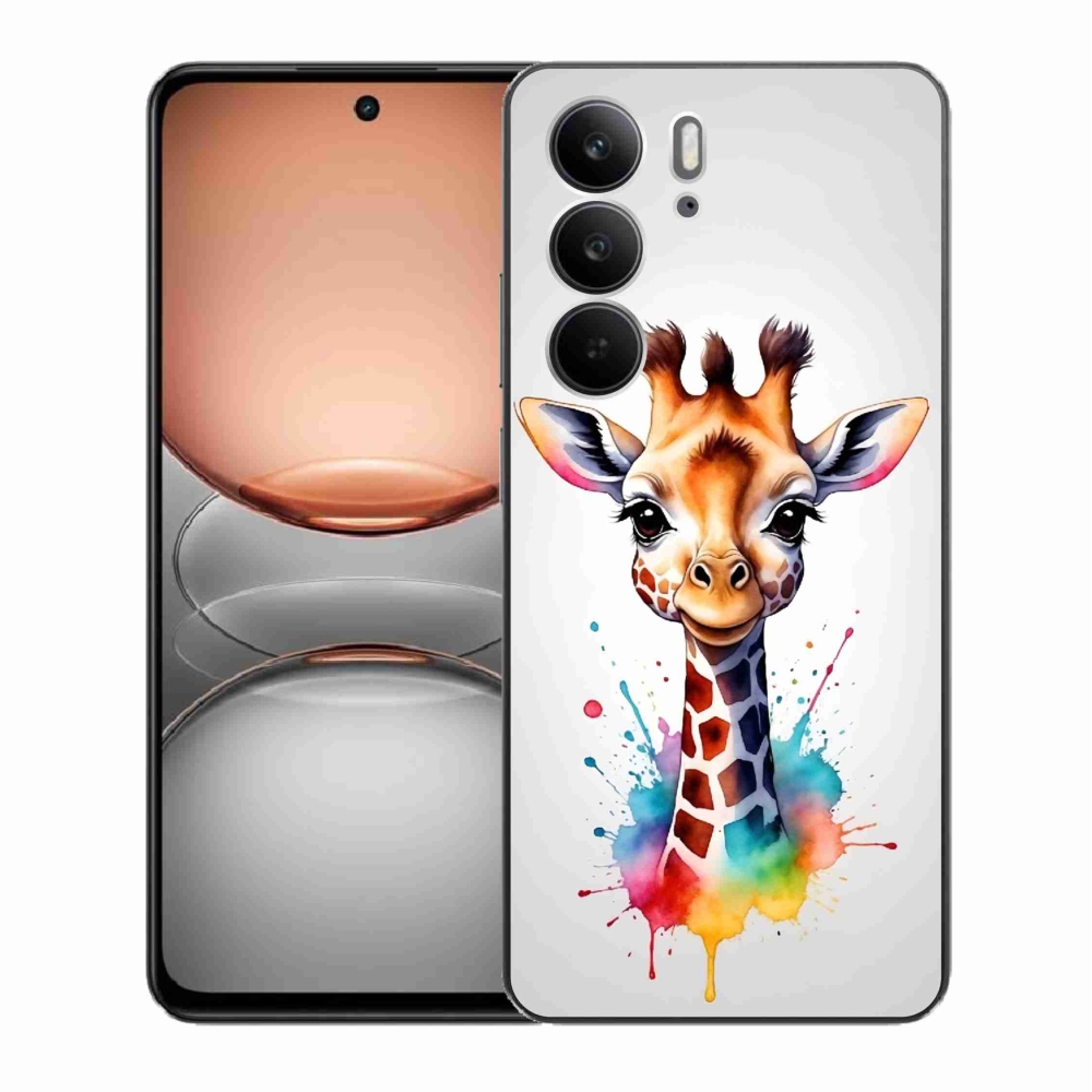 Gélový kryt mmCase na Realme C75 - žirafa 1