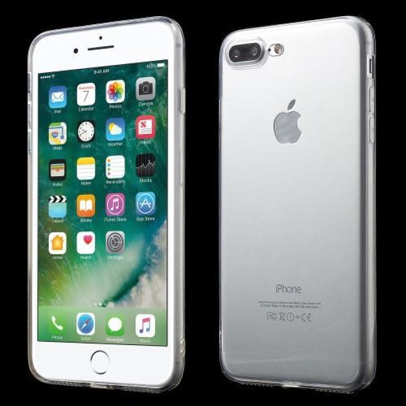 Thin tenký gélový obal na iPhone 8 Plus a iPhone 7 Plus - priehľadný