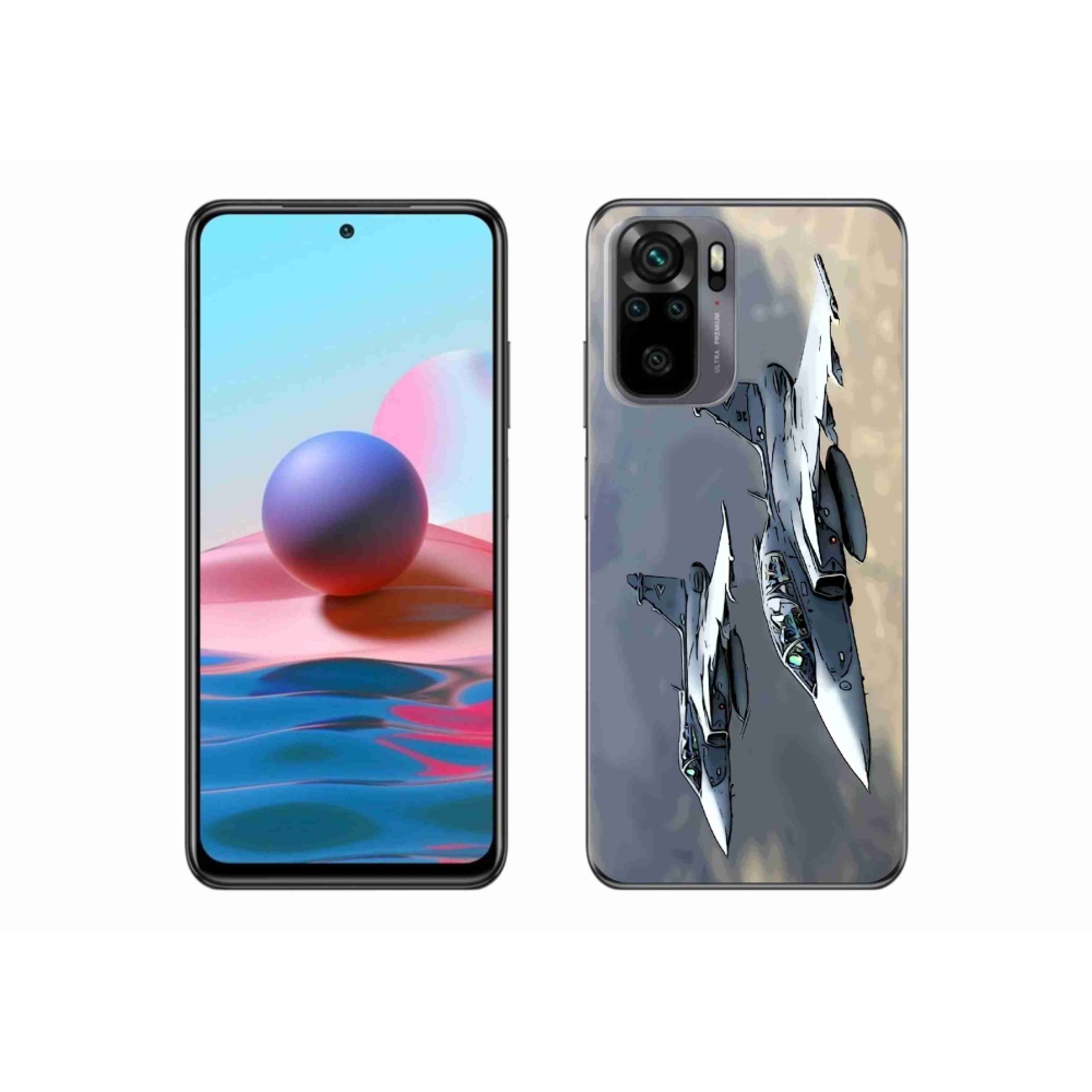 Gélový kryt mmCase na Xiaomi Redmi Note 10S - stíhačky