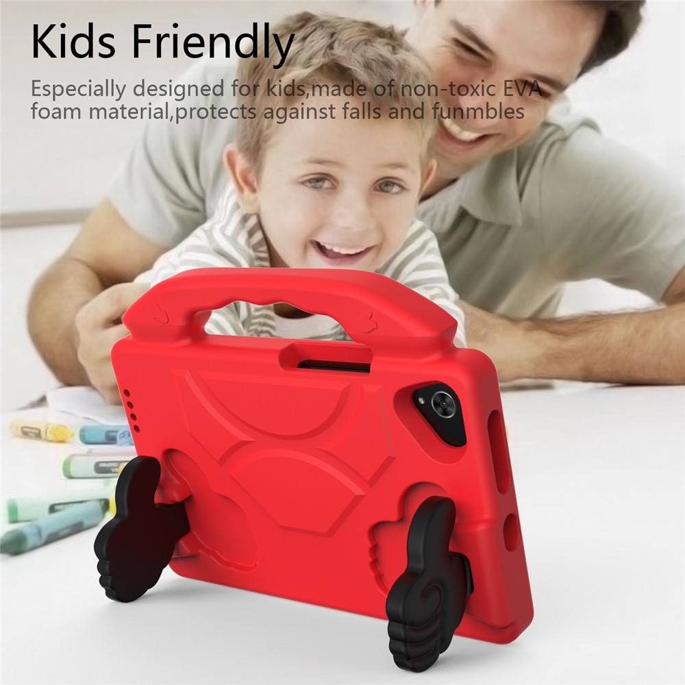 Thumb EVA odolné púzdro s úchytom na tablet Samsung Galaxy Tab A11/Tab A9 - červené