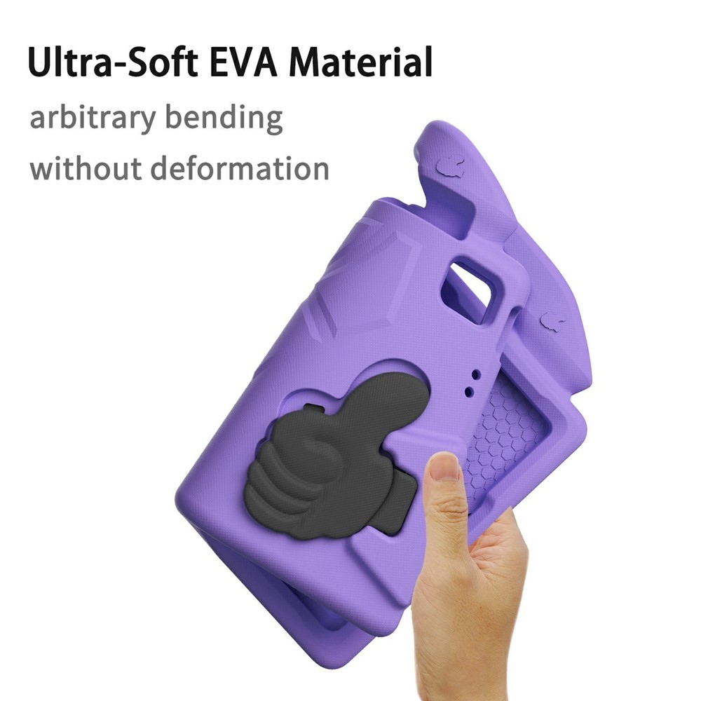 Thumb EVA odolné púzdro s úchytom na tablet Samsung Galaxy Tab A11+/Tab A9+ - fialové