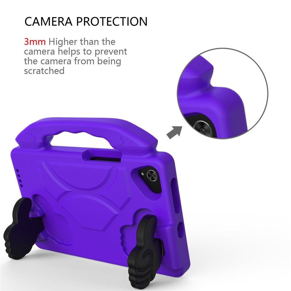 Thumb EVA odolné púzdro s úchytom na tablet Samsung Galaxy Tab A11/Tab A9 - fialové