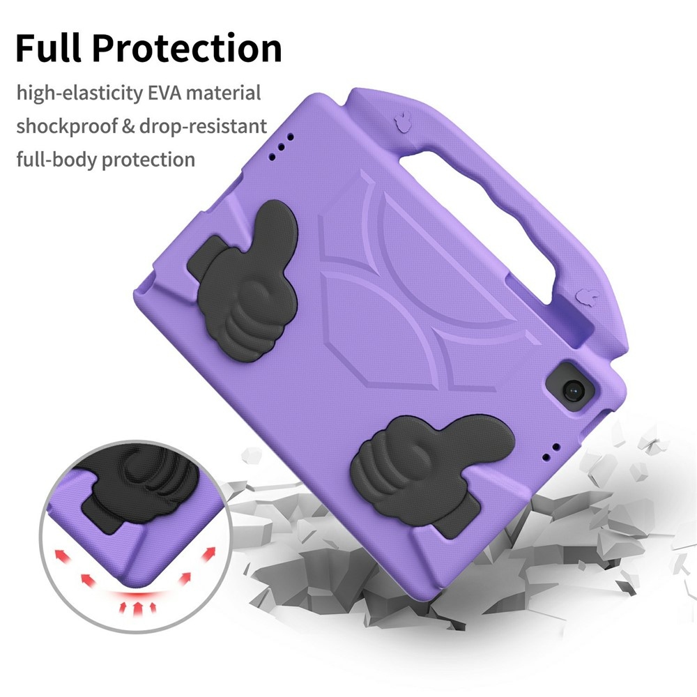 Thumb EVA odolné púzdro s úchytom na tablet Samsung Galaxy Tab A11+/Tab A9+ - fialové