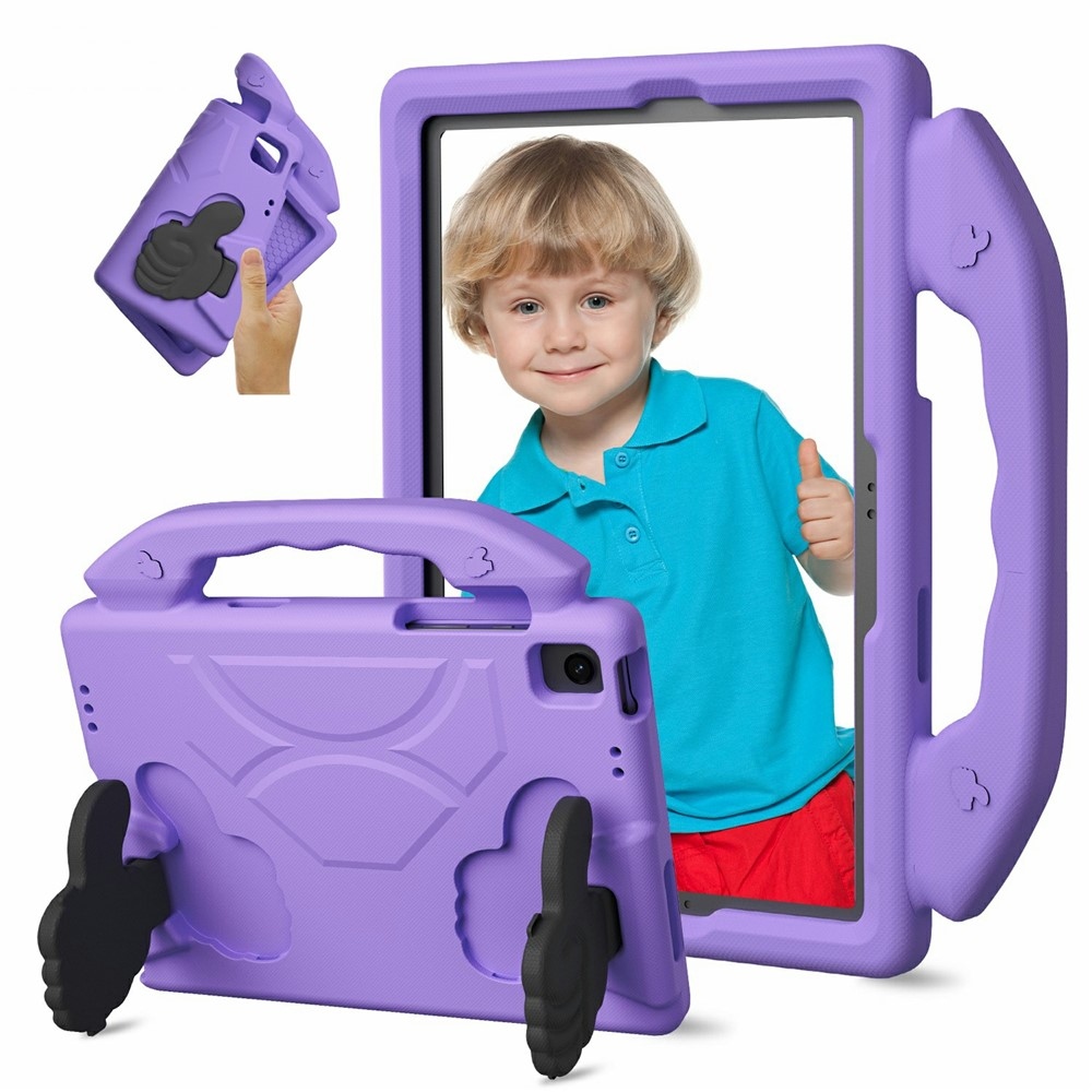 Thumb EVA odolné púzdro s úchytom na tablet Samsung Galaxy Tab A11+/Tab A9+ - fialové