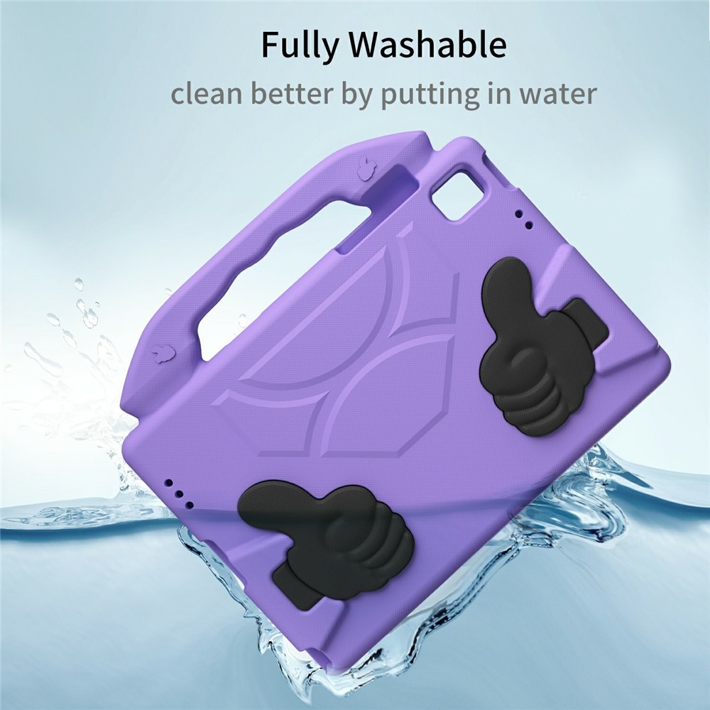 Thumb EVA odolné púzdro s úchytom na tablet Samsung Galaxy Tab A11+/Tab A9+ - fialové