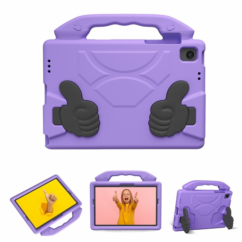 Thumb EVA odolné púzdro s úchytom na tablet Samsung Galaxy Tab A11+/Tab A9+ - fialové