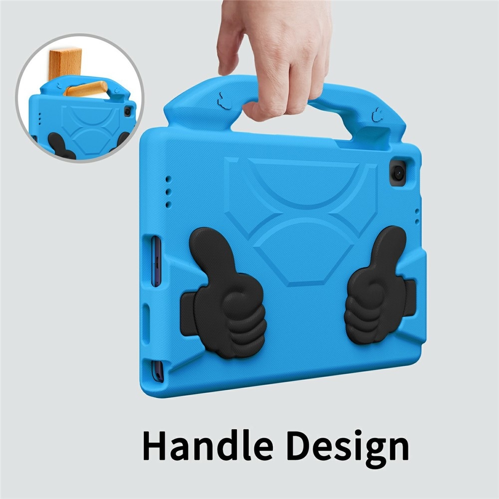 Thumb EVA odolné púzdro s úchytom na tablet Samsung Galaxy Tab A11+/Tab A9+ - modré